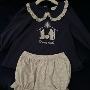 Baby girl Christmas nativity set